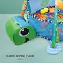 R for Rabbit First Play Turtle Face Play gym Tent for Activity Play gym with Soft Hanging Toys Bedding for Newborn Play Gym Play Mat for 2+ Months (Multicolor), 6 image