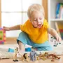 Cable World Set of 6 Small Size Full Action Toy Figure Jungle Cartoon Wild Animal Toys Figure Playing Set for Current AnimLion Giraffe Elephant Tiger Toys for , 4 image