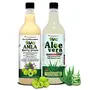 AVG Health Organics Combo of Amla and Aloevera Juice Sugar free 1000 ML Each