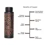 MHZ ESSENTI- Milton Style Antique Engraved Designer Copper Water Bottle - High Durability & Leak Proof Authentic Ayurvedic Healthy Water Bottle (Tambe ki Botal) -750 ML (Pack of 1), 3 image