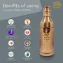 MHZ ESSENTI- Long Neck Champagne Style Designer Copper Water Bottle - High Durability & Leak Proof Authentic Ayurvedic Healthy Water Bottle. - 800 ML (Pack of 1), 5 image