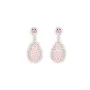 Priyaasi Teardrop Design Earrings for Women | Stylish Drop Party Earrings | Rose Gold Earrings Set for Women | Fashion Statement Earrings