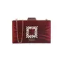Priyaasi Red Floral Studded Clutch for Women in Bow Style | Elegant Ladies Wallet Hand Purse | Trendy Gifts for Women & Girls