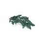 Priyaasi Leaf Design Alligator Hair Clip/s with Green Stone for Women and Girls