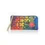 Priyaasi Blue GajRaj Zipper Wallet for Women's - Stylish Trendy Casual Ladies Money Purse with Card Holder Zipper Closure for Office College