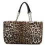 Aashiya Trades Large Capacity Fuzzy Shoulder Bags For Women Hobo Handbags Fur Handbags Fashion Bags (Leopard)
