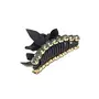 Priyaasi White Black Stones Set of 2 Claw Clips