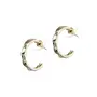 Priyaasi Classic Golden ColorHalf Hoops Earrings for Womens Girls - Trendy Modern Earrings Gold