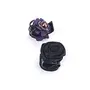 Priyaasi Purple Black Plastic Set of 2 Floral Claw Clip Hair Accessories
