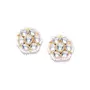 Priyaasi Traditional Gold & Off White Gold-ColorKundan Studs For Women and Girls
