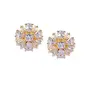 Priyaasi Floral Shaped Golden ColorStud Earring For Women And Girls