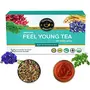 TEACURRY Anti Ageing Tea (1 Months Pack 30 Tea Bags) - Helps in Wrinkles Skin Glow Hair Care Premature Ageing - Anti Ageing Tea for Women - Herbal Tea for Skin - Feel Young Tea