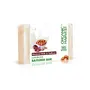 Organic Harvest Luxurious Bathing Bar: Almond Milk & Saffron | Almond Milk & Saffron Bar for Gentle Cleansing | 100% American Certified Organic | Sulphate & 125gm