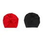 Aashiya Trades Set of 3 - Cotton Cloth Turban Knot Bow Cap for Girls & Boys Turban Bow Cap Head Cap Multicolour, 5 image
