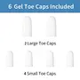 Anzailala Toe Protectors for Men Women Soft Gel Toe Caps for Foot Toe Separator Toe Sleeves for Ingrown Toenails Corns Calluses Blisters - 2 Large + 4 Small, 6 image