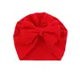 Aashiya Trades Unisex Cotton Turban Kont Bow Cap (Pack Of 5 Pieces) (j01_Red_0 Months-12 Months), 4 image
