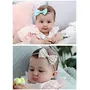 ANZAILALA 4pcs Flower Headbands Elastic Floral Hair Band Bows Wrap Headband for Girls and Newborns - Multicolor, 6 image