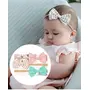 ANZAILALA 4pcs Flower Headbands Elastic Floral Hair Band Bows Wrap Headband for Girls and Newborns - Multicolor, 3 image