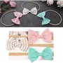 ANZAILALA 4pcs Flower Headbands Elastic Floral Hair Band Bows Wrap Headband for Girls and Newborns - Multicolor, 5 image