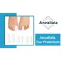Anzailala Toe Protectors for Men Women Soft Gel Toe Caps for Foot Toe Separator Toe Sleeves for Ingrown Toenails Corns Calluses Blisters - 2 Large + 4 Small, 2 image