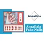 Anzailala Press On Nails Fake Nails 24 Pcs Artificial Nail Jelly Glue On Fe Nails Stick On Nails for Women Girls, 2 image