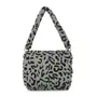 Aashiya Trades Women Leopard Faux Fur Purse Evening Handbag Fuzzy Plush Crossbody Bag Clutch (Red), 4 image