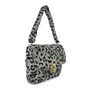 Aashiya Trades Women Leopard Faux Fur Purse Evening Handbag Fuzzy Plush Crossbody Bag Clutch (Red), 2 image