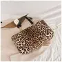 Aashiya Trades Large Capacity Fuzzy Shoulder Bags For Women Hobo Handbags Fur Handbags Fashion Bags (Leopard), 4 image