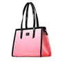 Priyaasi PU Leather Peach Ombre Solid Tote Bag for Women's - Stylish Trendy Casual Handbag with Magnetic Closure for Office College, 6 image