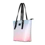 Priyaasi PU Leather Floral Motif Tote Bag for Women's - Stylish Trendy Casual Handbag with Zipper Closure for Office College, 6 image