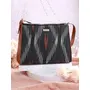 Priyaasi PU Leather Ikat Printed dle Bag for Women’s – Multipurpose Stylish Trendy Casual Ladies Handbag Purse with Adjustable Strap Magnetic Closure Maroon, 5 image