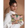 Priyaasi Shahi Sawari Multicolour Zipper Pouch for Women's - Stylish Trendy Handy Casual Ladies Money Purse with Chain Closure, 3 image