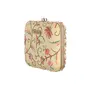 Priyaasi Beige Floral Thread Charm Clutch Bag for Women's - Stylish Trendy Casual Hand Purse with Shoulder Chain Strap for Office College, 6 image