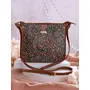 Priyaasi PU Leather Paisley Play Printed Sling Bag for Women - Stylish Trendy Casual Crossbody Bag with Adjustable Strap Zipper Closure, 5 image