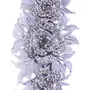 Priyaasi Flower and Leaf Design White Artificial Fancy Alligator Hair Clip/s For Women and Girls, 4 image
