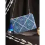 Priyaasi Blue Silver Line-Design Zipper Pouch, 2 image