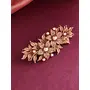 Priyaasi Flower and Leaf Design Brown Hair Clip for Women and Girls, 3 image