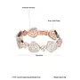 Priyaasi Captivating s Rose Gold Bracelet for Women | Studded | Layered Link Design Girls Bracelet | Clasp Closure | Great Gift for Women | Size - 2.6, 3 image