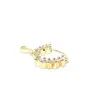 Priyaasi Elegant Nose Ring for Women & Girls| Bridal Nath for Women | Leaf Drop Design | Small | Gold Nose Ring (), 5 image