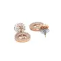 Priyaasi Pretty Drop Earrings for Women | Rose Gold-Color| Round Flower Earrings for Women & Girls | Stylish Jewellery for Parties & weddings | Gift for Women, 7 image