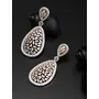 Priyaasi Teardrop Design Earrings for Women | Stylish Drop Party Earrings | Rose Gold Earrings Set for Women | Fashion Statement Earrings, 4 image