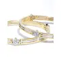 Priyaasi Brass Golden Color& Artificial stone Bangles Set for Women & Girls, 6 image