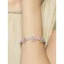 Priyaasi Captivating s Rose Gold Bracelet for Women | Studded | Layered Link Design Girls Bracelet | Clasp Closure | Great Gift for Women | Size - 2.6, 6 image