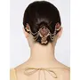 Priyaasi Golden ColorRed & Gold Coloured Stone Juda Hair Accessories for Women & Girls, 3 image