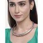 Priyaasi Silver-ColorSilver Jewellery Set for Women, 5 image