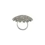 Priyaasi Floral Silver-ColorCocktail Ring For Women, 6 image