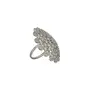 Priyaasi Floral Silver-ColorCocktail Ring For Women, 5 image