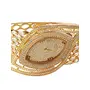 Priyaasi Studded Leaf Gold-ColorBracelet Watch, 6 image