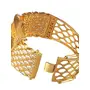 Priyaasi Studded Leaf Gold-ColorBracelet Watch, 7 image