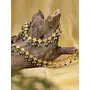 Priyaasi Gold And Green Stylish Anklet for Women & Girls, 5 image